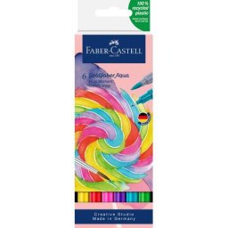 Marker solubil 2 capete candy shop 6 buc/set gold Faber