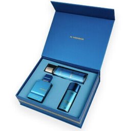 Amber Oud Aqua Dubai Gift Set Extrait de Parfum 75 ml, Extrait de Parfum 30 ml and Body Veil 250 ml