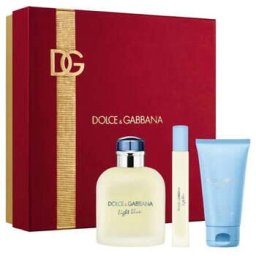 Light Blue Pour Homme Gift Set EDT 125 ml, shower gel 50 ml and miniature EDT 10 ml