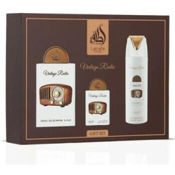 Pride Vintage Radio Gift Set EDP 100 ml, EDP 20 ml and body spray 200 ml
