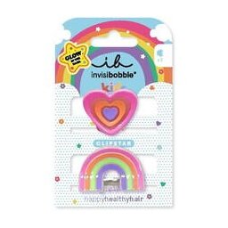 Clipstar Glow Happy Heart - Skřipeček do vlasů 2 ks