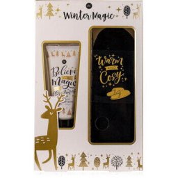 Winter Magic Foot Care Set - Foot care gift set with slippers