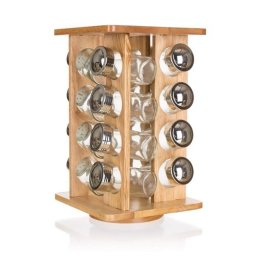 Suport cu 16 buc. de recipiente Banquet Brillante, 16,5 x 16,5 x 30 cm