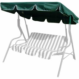 Copertină pentru balansoar Happy Green Stripy