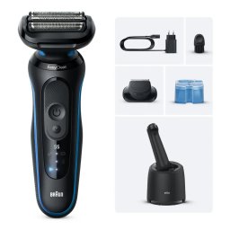 BRAUN Series 5 52-B7000cc electric aparat de ras negru/albastru