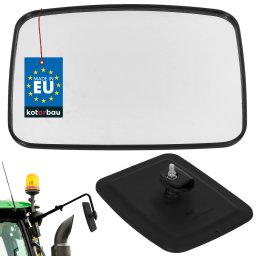 Oglindă universală pentru tractor și utilaje de construcții 24,2x18,2 cm
