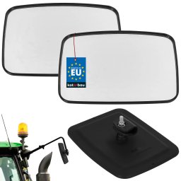 Oglindă pentru tractor și utilaje de construcții 24,2x18,2 cm set 2 buc.