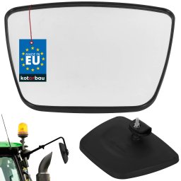 Oglindă universală pentru tractor și utilaje de construcții 24,5x18 cm