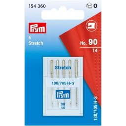 Set ace de cusut masina casnica, pentru materiale elastice, stretch, 5 buc, finete 90, Prym