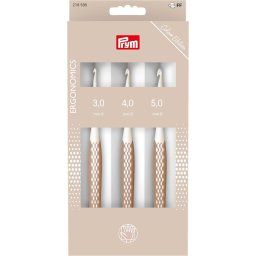Crosete lana 3, 4, 5 mm Prym Ergonomics culoare taupe