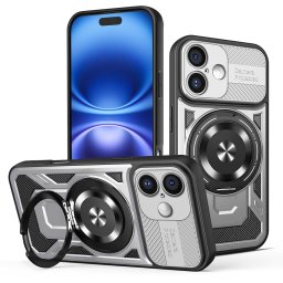 Husa de protectie Techsuit RuggedCam compatibil cu iPhone 16, Gri