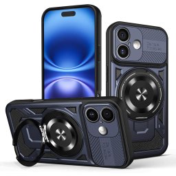 Husa de protectie Techsuit RuggedCam compatibil cu iPhone 16, Albastru