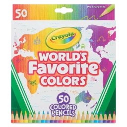 Crayola: Set de creioane colorate „Culorile preferate ale lumii” - 50 buc.