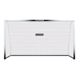 Poartă de fotbal metalică Hudora Pro Tect Advanced, 360 cm, alb-negru