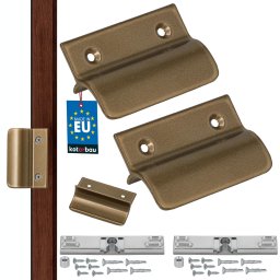 Mâner balcon opritor + blocator auriu 6,5 cm set 2 buc.