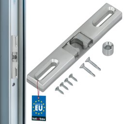 Zăvor balcon pentru stâlp mobil 1,7 cm + rolă pentru zăvor balcon