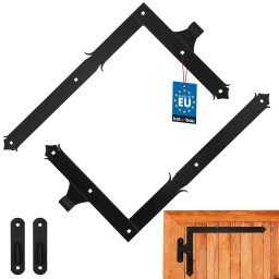 Balamală retro obloane neagră 400x650 mm set 2 buc.