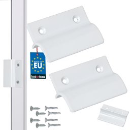 Mâner balcon opritor alb 6,5 cm set 2 buc.