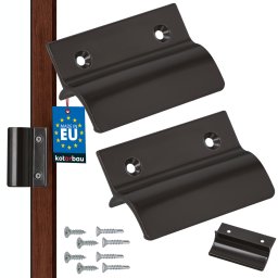 Mâner balcon opritor maro deschis 6,5 cm set 2 buc.