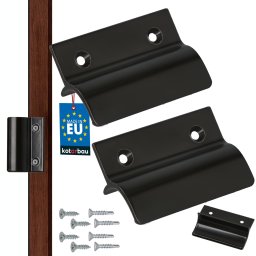 Mâner balcon opritor maro închis 6,5 cm set 2 buc.