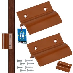 Mâner balcon opritor cărămiziu 6,5 cm set 2 buc.