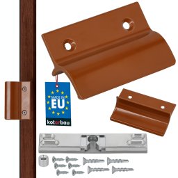 Mâner balcon opritor + blocator cărămiziu 6,5 cm