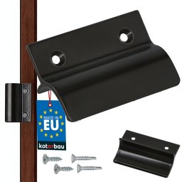 Mâner balcon opritor mâner fereastră maro închis 6,5 cm