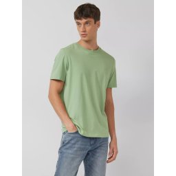 s.Oliver Tricou barbati din bumbac, Regular fit, Verde (SELECTATI MARIMEA: M)