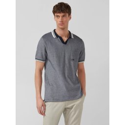 s.Oliver Tricou polo barbati cu anchior din bumbac piqué, Regular fit, Bleumarin inchis (SELECTATI MARIMEA: 3XL)