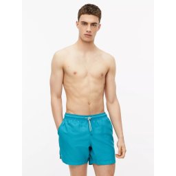 s.Oliver Pantaloni scurti barbati pentru inot cu croiala Regular fit, Turcoaz (SELECTATI MARIMEA: L)