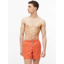 s.Oliver Pantaloni scurti barbati pentru inot cu croiala Regular fit, Portocaliu (SELECTATI MARIMEA: L)