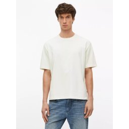 s.Oliver Tricou barbati la baza gatului, din jerseu gros de bumbac, Modern fit, Crem (SELECTATI MARIMEA: 2XL)
