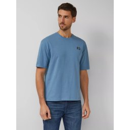 s.Oliver Tricou barbati, din jerseu gros de bumbac, Modern fit, Albastru (SELECTATI MARIMEA: XL)