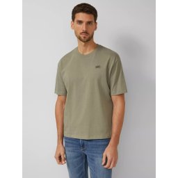 s.Oliver Tricou barbati, din jerseu gros de bumbac, Modern fit, Olive (SELECTATI MARIMEA: M)