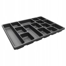 Tava de plastic compartiemntata, pentru accesorii mici, pentru sertar dulap mobil, RICHMANN EXCLUSIVE GartenVIP DiyLine