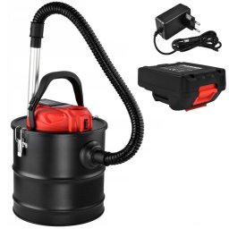 Aspirator Cenusa si Praf fara Fir cu Acumulator 18V 2000mAh pentru Sobe, Seminee, Masina, Putere 120W, Rezervor Metal 20L, Functie de Suflare