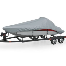 Husa Prelata pentru Barca, Culoare Gri, Lungime 488-564 cm, Latime 239 cm, Impermeabila