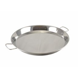 Tigaie pentru paella, rotunda, inox, cu manere, 40.5 cm, Perfect Home GartenVIP DiyLine