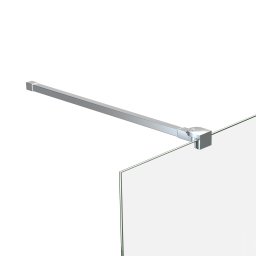 Tija Telescopica pentru Sustinere Paravan sau Cabina Dus de Baie, Reglabila 70-120 cm, Otel Inoxidabil Argintiu