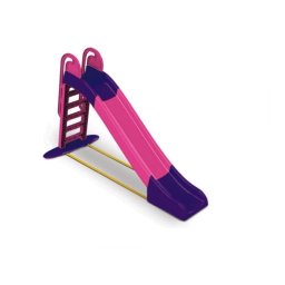RESIGILAT - Tobogan Mare MyKids 243 cm din Plastic pentru Exterior sau Interior, Roz/Mov