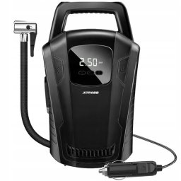 Compresor aer auto, Xtrobb, 12 V, 150 PSI, 10 bar, cu manometru, afisaj LCD, 15x7.5x25 cm GartenVIP DiyLine