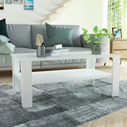 Masuta de cafea din PAL, 100 x 59 x 42 cm, alb GartenMobel Dekor