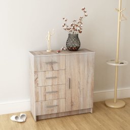 Bufet din PAL 79 x 35 x 88 cm, culoare stejar GartenMobel Dekor