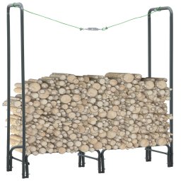 Rastel pentru lemne de foc, antracit, 120x35x120 cm, otel GartenMobel Dekor