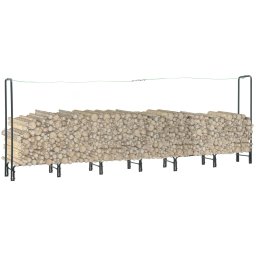 Rastel pentru lemne de foc, antracit, 360x35x120 cm, otel GartenMobel Dekor