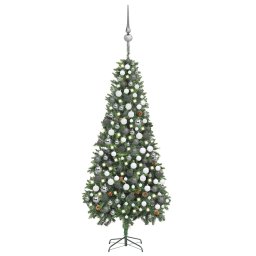 Brad Craciun artificial pre-iluminat globuri/conuri pin 210 cm GartenMobel Dekor