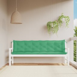 Perne banca de gradina 2buc., verde,200x50x7cm, tesatura oxford GartenMobel Dekor