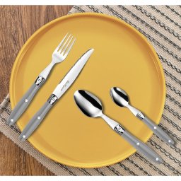 Lou Laguiole Set de tacamuri „Comptoir”, 24 piese, gri GartenMobel Dekor