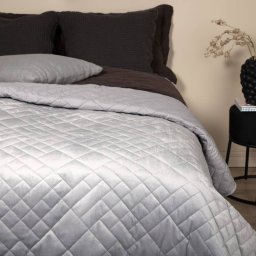 Venture Home Cuvertura pat „Jilly” 260x260 cm, gri deschis, poliester GartenMobel Dekor