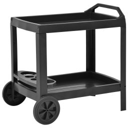 Carucior de bauturi, antracit, 69 x 53 x 72 cm, plastic GartenMobel Dekor